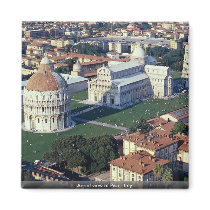 Aerial view of Pisa, Italy Fridge Magnets
