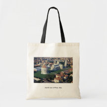 Aerial view of Pisa, Italy Tote Bag