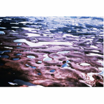 Aerial View of Prairie Potholes photo sculptures