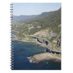 Aerial view of Sea Cliff Bridge near Wollongong, 2 Notebooks