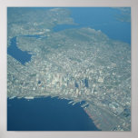 Aerial view of Seattle posters