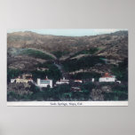 Aerial View of Soda SpringsNapa, CA Print