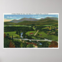 Aerial View of the 60 Meter Olympic Ski Jump Posters