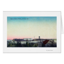 Aerial View of the Bowers Rubber Works Greeting Card