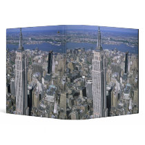 Aerial view of the Empire State Building and 3 Ring Binder