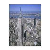 Aerial view of the Empire State Building and Post Card