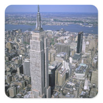 Aerial view of the Empire State Building and Stickers