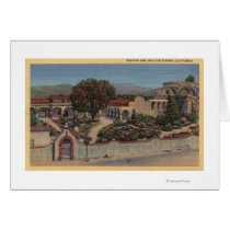 Aerial View of the Entire Mission Greeting Cards
