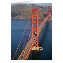 Aerial view of the Golden Gate Bridge in the Greeting Card