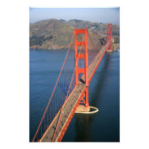 Aerial view of the Golden Gate Bridge in the