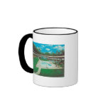 Aerial View of the Golden Tee Resort Pool Coffee Mug