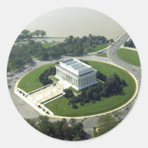 Aerial View of the Lincoln Memorial Sticker