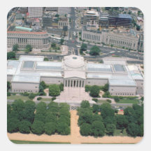 Aerial view of the National Gallery of Art Sticker