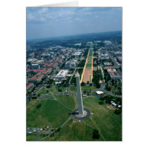 Aerial view of the National Mall Greeting Card