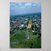 Aerial view of the National Mall Print