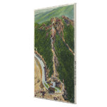 Aerial View of Winding Trail, Castle, Summit Stretched Canvas Print
