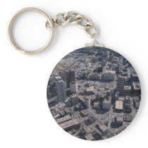 Aerial view, Winnipeg, Manitoba, Canada Keychains