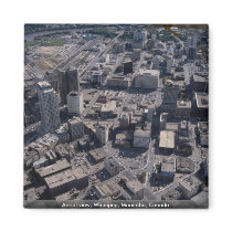 Aerial view, Winnipeg, Manitoba, Canada Fridge Magnets