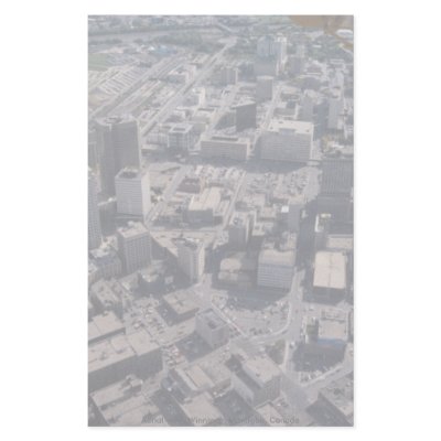 Aerial view, Winnipeg, Manitoba, Canada Customized Stationery by beautifulclicks