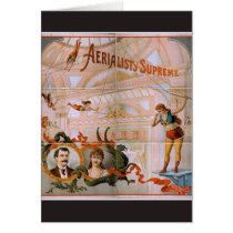 Aerialists Supreme Vintage Theater Card