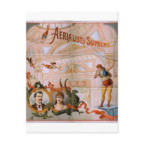 Aerialists Supreme Vintage Theater Postcards