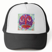AERIES Astrology symbol Mesh Hats