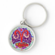 AERIES Astrology symbol Keychain