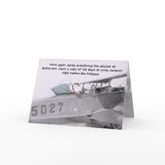 Aero Santa! - Greeting Card card