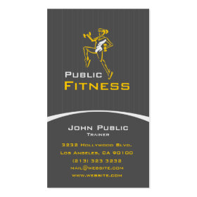 Aerobic Fitness Center Business Card