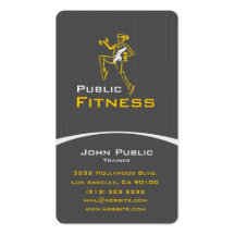 Aerobic Fitness Center Business Card