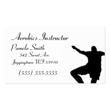Aerobics Instructor business card