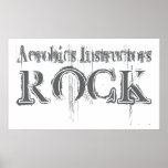Aerobics Instructors Rock Posters