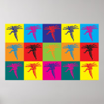 Aerobics Pop Art Print