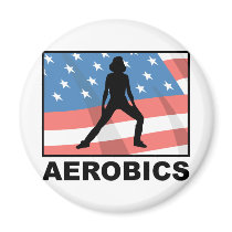 Aerobics USA magnets