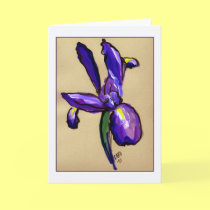 Aeronautical Iris Painting Greeting Card cards