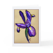 Aeronautical Iris Painting Greeting Card by donnabellas Aeronautical Iris Painting Greeting Card