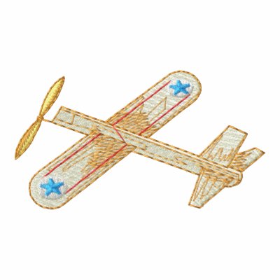 Aeroplano de madera de balsa chaqueta bordada de entrenamiento Aeroplano de madera de balsa chaqueta bordada de entrenamiento