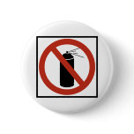 Aerosol Spray Prohibition Highway Sign Pin