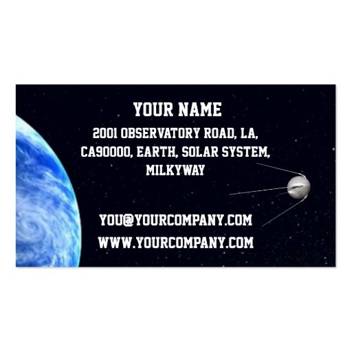 aerospace businesscard template business cards (back side)