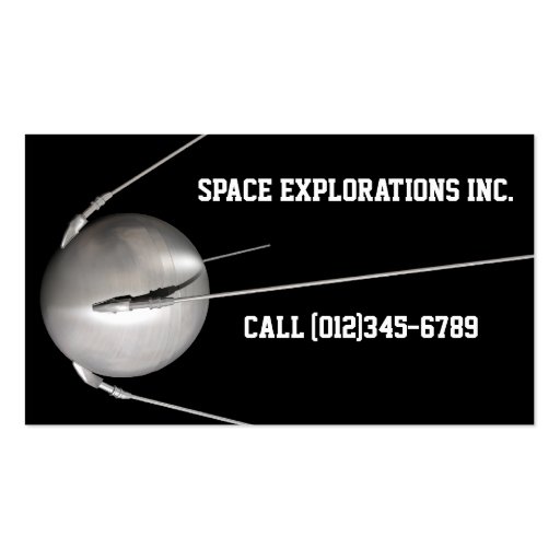 aerospace businesscard template business cards (front side)