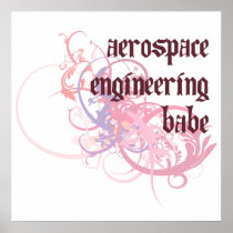 Aerospace Engineering Babe Poster