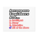 Aerospace Engineers Quiz...Joke Post Cards