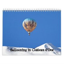 Aerostación en el d'Oex de Château Calendarios
