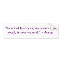 Aesop Bumper Sticker bumper stickers