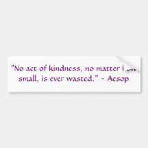 Aesop Bumper Sticker