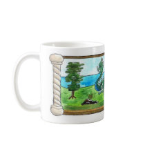 Aesop's Dragon and Mermaid Mug by dkpalmer Aesop's Dragon and Mermaid Mug