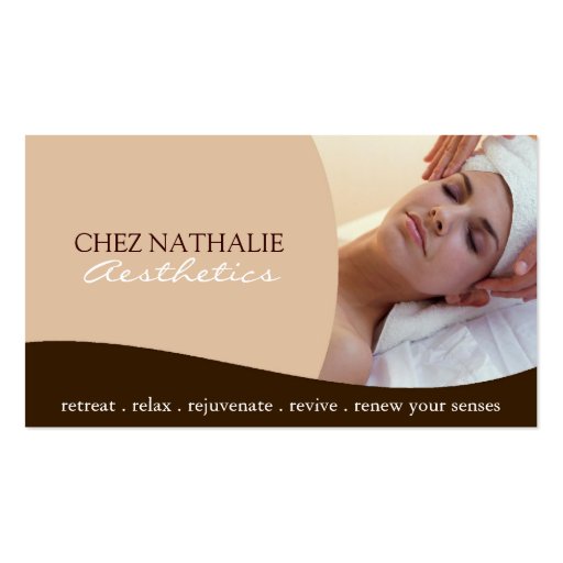 Aesthetician ~ Business Card (front side)