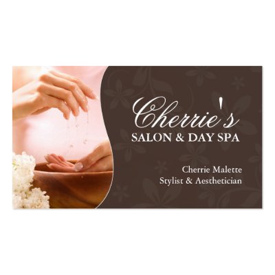 Aesthetician Business Cards by colourfuldesigns
