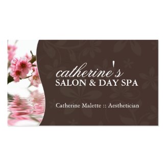 Aesthetician Business Cards profilecard