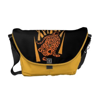 AF- Awesome Cheetah Art Messenger Bag